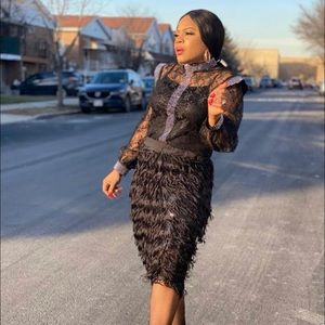 The skirt with frills is a world class..